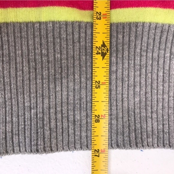 Old Navy Multicolor Stripe Deep V Neck Long Sleeve Sweater Women Size Large - Picture 8 of 11